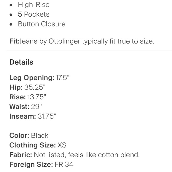 Ottolinger dark denim jeans - Picture 3 of 3